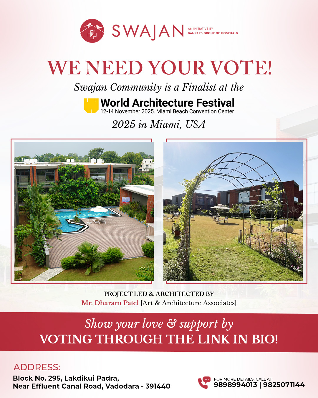 Swajan is a Finalist at the World Architecture Festival 2025!
