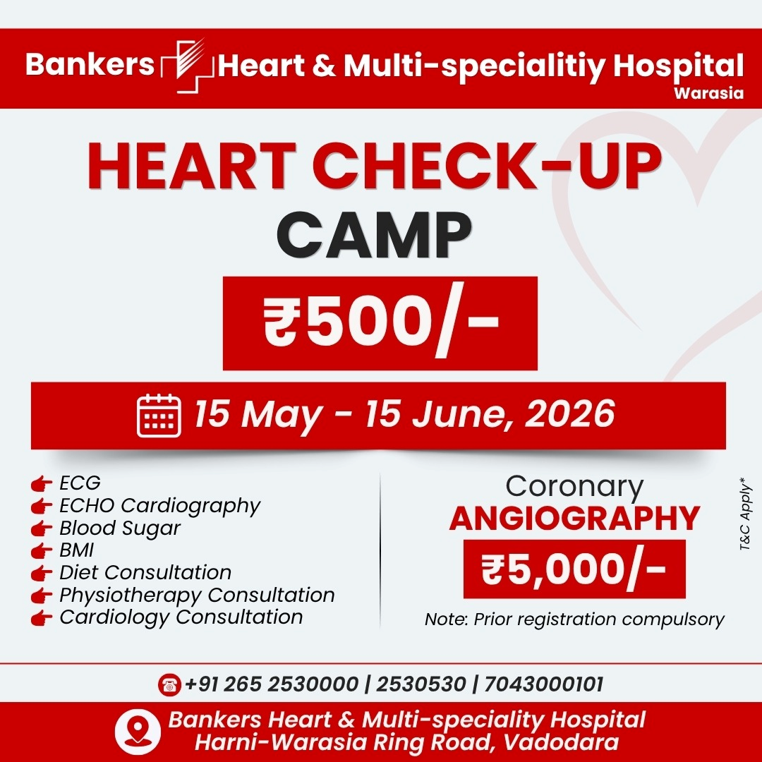 Heart Check-Up Camp at just ?500/-