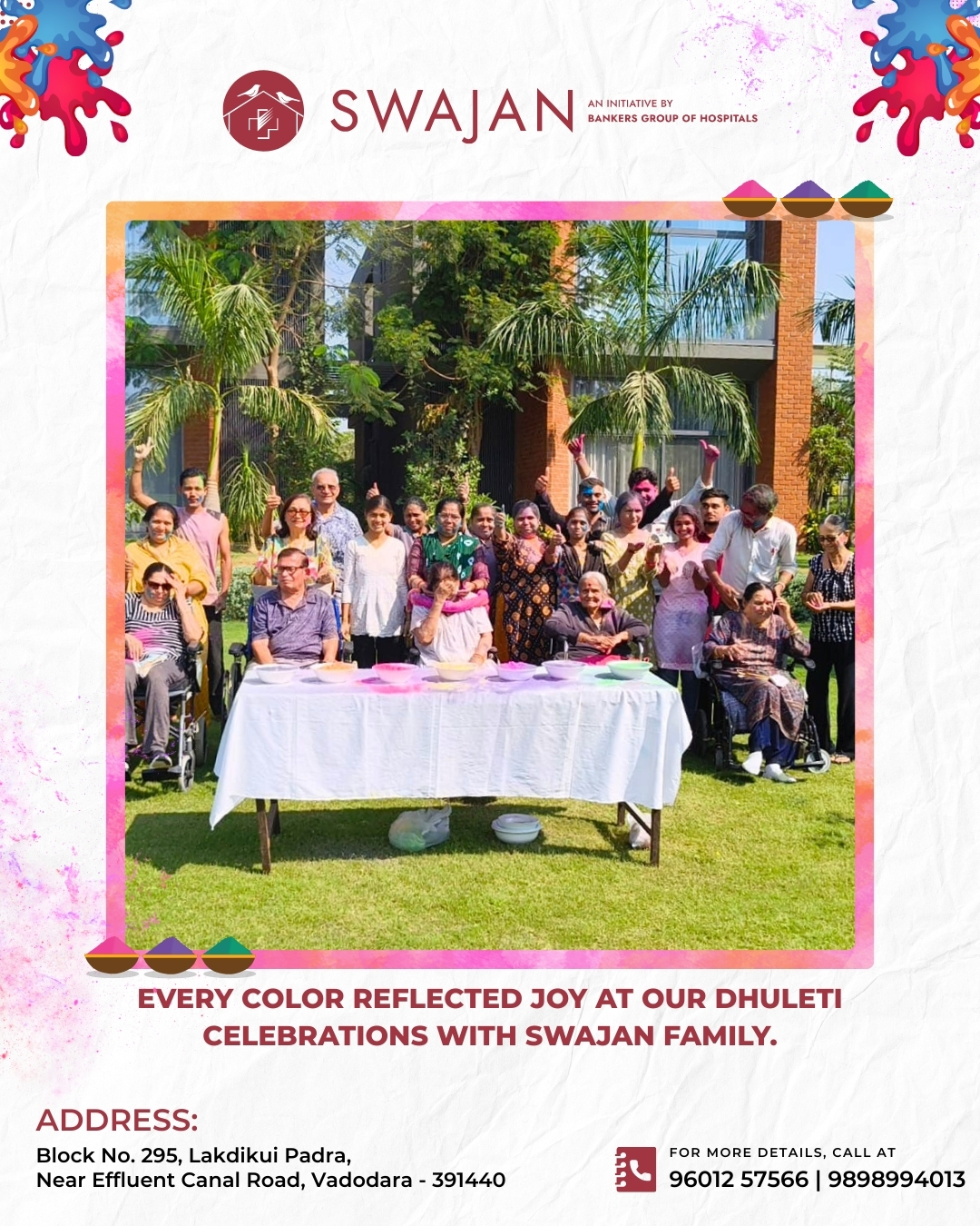 Dhuleti celebration at Swajan.